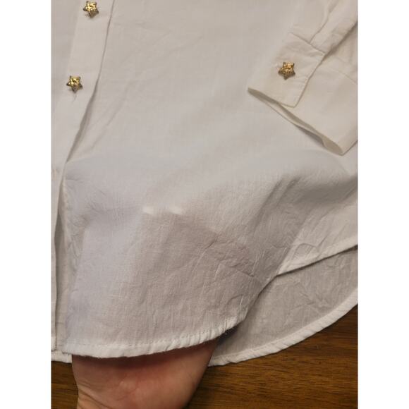VTG CB Elements Western Floral White Button‑Down Shirt Large (46” Chest) – EUC - Picture 8 of 8
